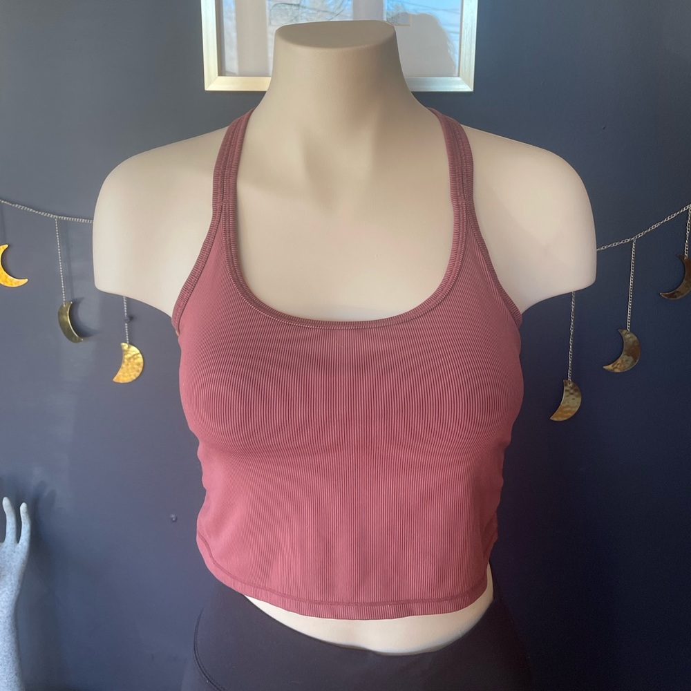 Burgundy yoga top
